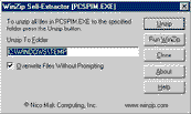 unzip pcspim.exe