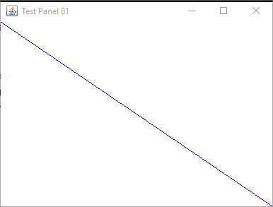 JFrame and JPanel with diagonal line