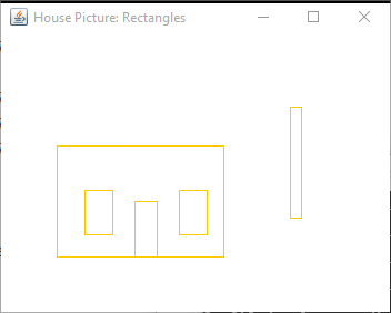 House picture, rectangles only
